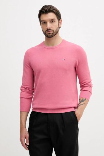 Bavlnený sveter Tommy Hilfiger čierna farba, ľahké, MW0MW36347