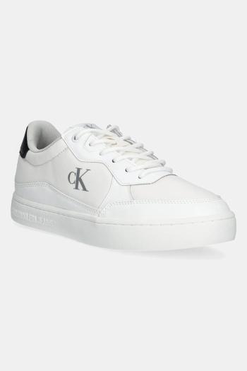 Tenisky Calvin Klein Jeans CLASSIC CUPSOLE TECH RIPSTOP pánske, biela farba, YM0YM01202