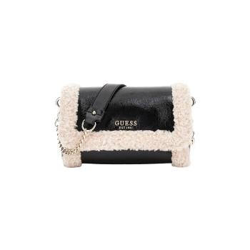 Guess  DAVIKA FLAP SHOULDER BAG  Kabelky Čierna