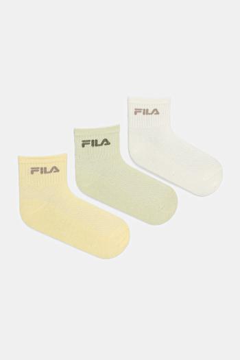 Ponožky Fila 3-pak žltá farba, F6796