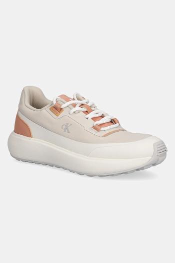 Tenisky Calvin Klein Jeans ATHLEISURE RUNNER LACEUP NT béžová farba, YW0YW01823