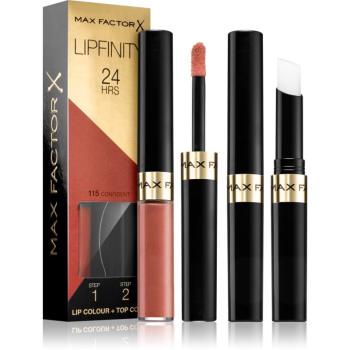 Max Factor Lipfinity Lip Colour dlhotrvajúci rúž s balzamom odtieň 115 Confident 4,2 g