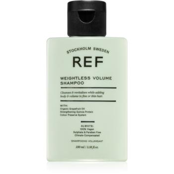 REF Weightless Volume Shampoo šampón pre jemné vlasy bez objemu pre objem od korienkov 100 ml