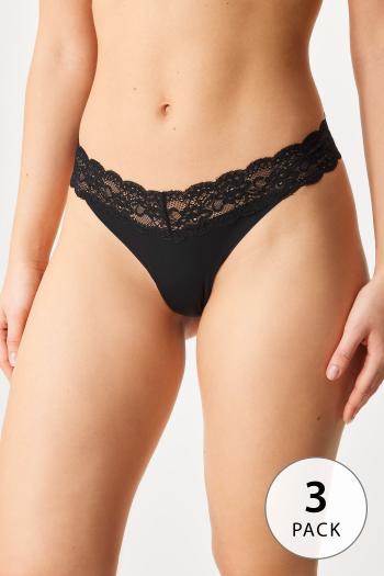 3PACK Tangá ONLY CHLOE Lace