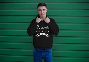 Personal Pánská mikina - Ženich vousy Barva: Čierna, Velikost - dospělý: XL