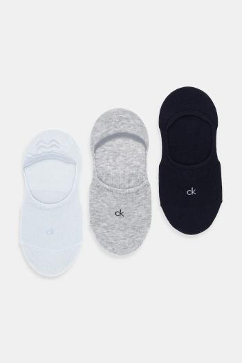 Členkové ponožky Calvin Klein 3-pak modrá farba, 701234370