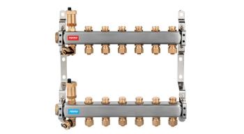 NOVASERVIS - Rozdeľovač nerez s regulačnými mechanickými ventilmi 7okruhy SN-RO07S