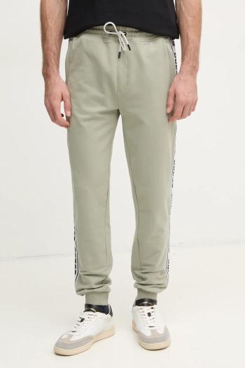 Tepláky Guess zelená farba, s potlačou