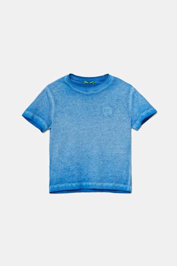Detské bavlnené tričko United Colors of Benetton jednofarebné, 3085G10JP