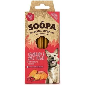 Soopa Dentálne tyčinky s brusnicami a batátmi 100 g (5060289920050)