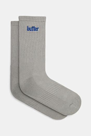 Ponožky Butter Goods Basic Socks pánske, šedá farba, BG243910