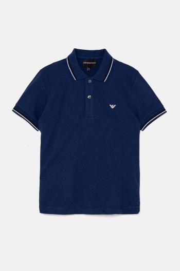 Detské polo tričko Emporio Armani tmavomodrá farba, s potlačou, 8N4FB3 1JPTZ