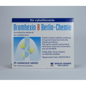 Bromhexin 8 Berlin Chemie tablety 25tbl