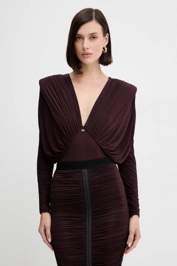 Body Elisabetta Franchi bordová farba, jednofarebné, BO00556E2