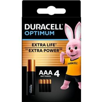 DURACELL Optimum alkalická batéria mikrotužková AAA 4 ks (42391)