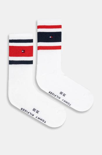 Detské ponožky Tommy Hilfiger 2-pak biela farba, 701229942