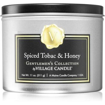 Village Candle Gentlemen's Collection Spiced Tobac & Honey vonná sviečka v plechu 311 g