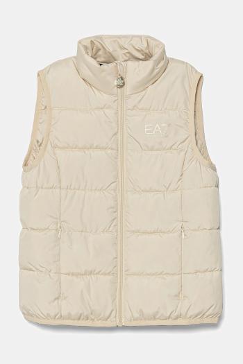 Detská vesta EA7 Emporio Armani béžová farba, 8NFQ08 FNF8Z