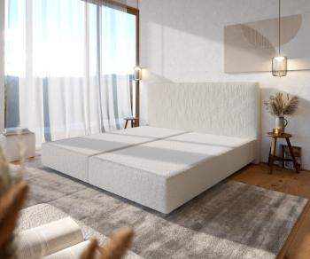 Boxspringová posteľ Dream-Well 200x200 cm bouclé s matracom a topperom