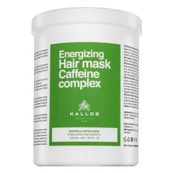Kallos Energizing Hair Mask Caffeine Complex Keratin & Caffein Mask posilňujúca maska pre rednúce vlasy 1000 ml