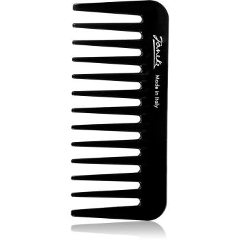 Janeke Black Line Small Supercomb hrebeň na vlasy na nanášanie gélových produktov 11 × 5 cm 1 ks