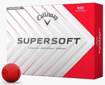 Callaway Supersoft 2025 Matte Red Basic Golfové lopty