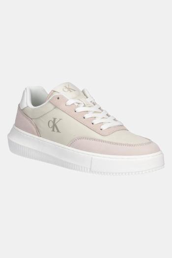 Tenisky Calvin Klein Jeans CHUNKY CUPSOLE LOW MIX IN béžová farba, YW0YW01768
