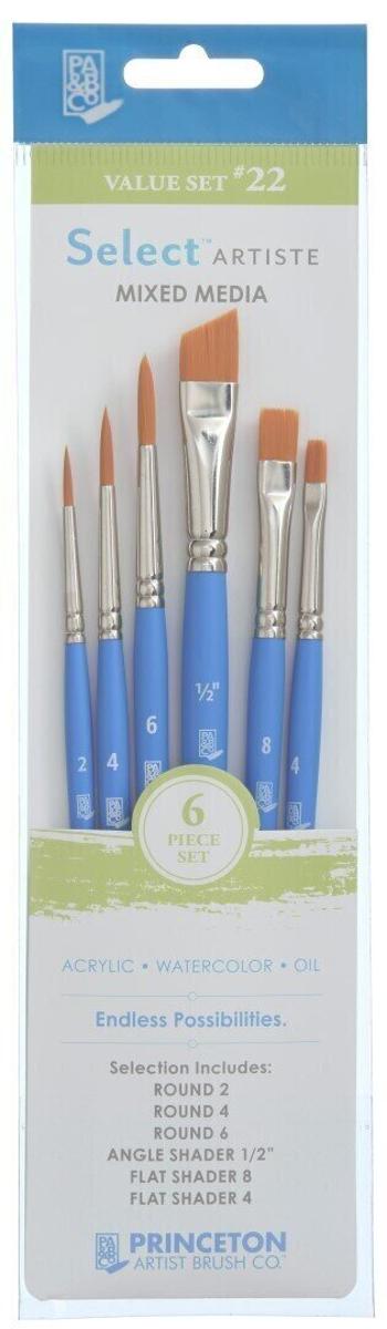 Princeton Brush Selectartiste Multi-Technique Sada štetcov 6 ks