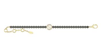 Guess Dámsky tenisový náramok Paradise JUBB05142JWYGBK 18,4 cm
