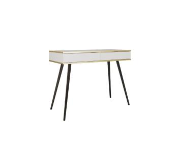 ArtPS Toaletný stolík BIJOU T-102 | biela / čierne nohy