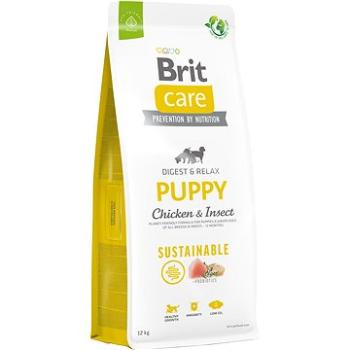 Brit Care Dog Sustainable s kuracím a hmyzom Puppy 12 kg (8595602558629)