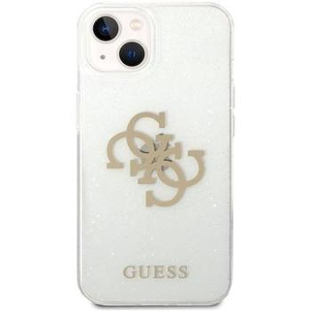 Guess TPU Big 4G Full Glitter Zadný Kryt pre iPhone 14 Transparent (GUHCP14SPCUGL4GTR)