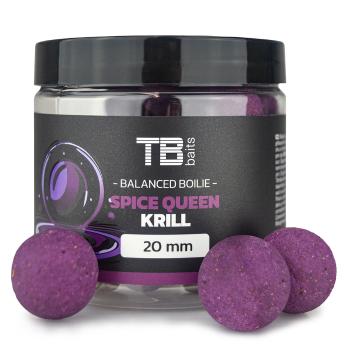 Tb baits vyvážené boilie balanced + atraktor spice queen krill 100 g - 16 mm