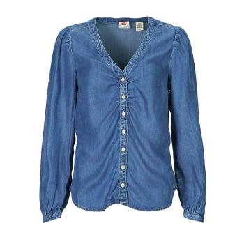 Levis  ZENDA LS BLOUSE  Košele a blúzky Modrá