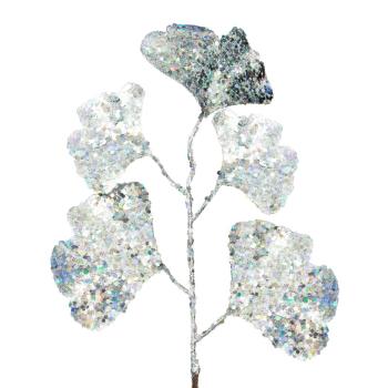 ArtFir Vianočná vetvička 52B | strieborná 20 cm