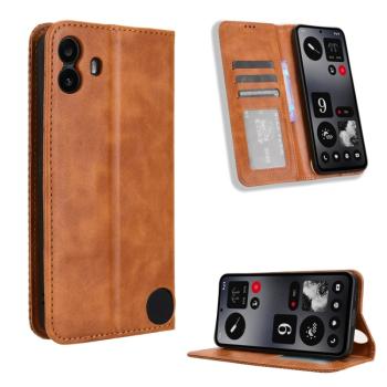 BUSINESS Peňaženkový kryt pre CMF Phone 1 hnedý