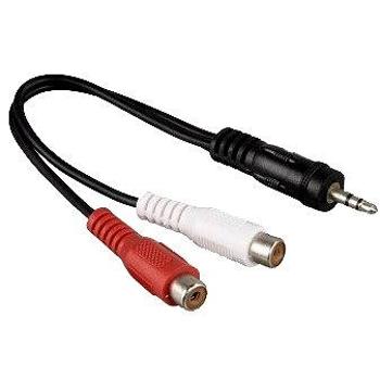 Hama jack vidlica 3.5mm stereo - 2 cinch zásuvka 10cm (122374)