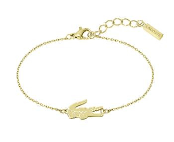 Lacoste Slušivý pozlátený náramok pre ženy Crocodile 2040047