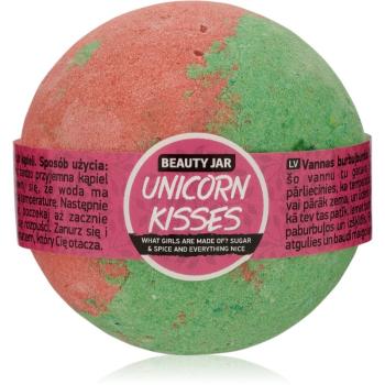 Beauty Jar Unicorn Kisses What Girls Are Made Of? Sugar & Spice And Everything Nice bomba do kúpeľa s vôňou jahôd 150 g