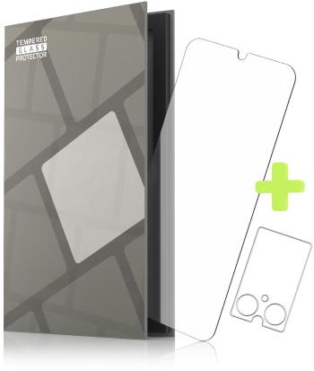 Kamera védő fólia Tempered Glass Protector 0,3 mm - POCO M5 + kamera üveg (Case Friendly)