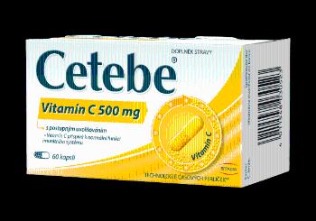 CETEBE ® Vitamín C 500 mg s postupným uvoľňovaním 60 kapsúl