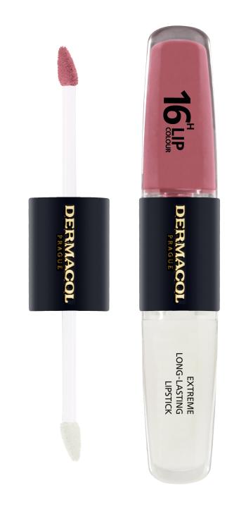 Dermacol Dlhotrvajúca dvojfázová farba na pery a lesk 16H Lip Colour (Extreme Long-Lasting Lipstick) 4 + 4 ml 33