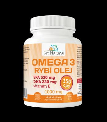 DR.NATURAL Omega 3 Rybí olej 1000mg 150 kapsúl