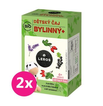 2x LEROS BIO Čaj detský bylinný 20x2g