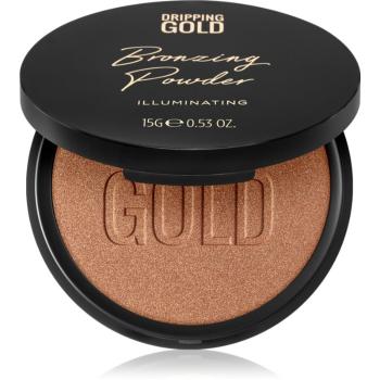 Dripping Gold Luxury Tanning Bronzing Powder kompaktný bronzujúci púder na telo a tvár odtieň Illuminating 15 g