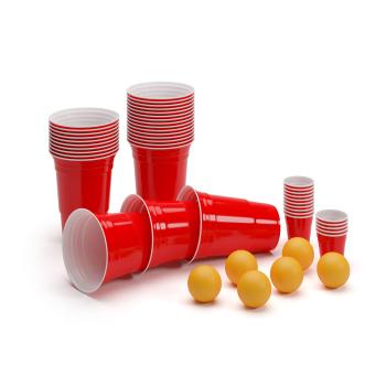 BeerCup Federer Ultimate Beer Pong párty balík, Red Cups, Shot Cups, vrátane loptičiek