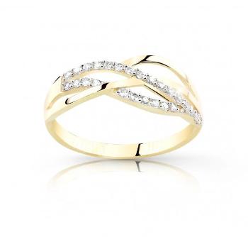 Cutie Diamonds Nádherný prsteň zo žltého zlata s diamantmi DZ8036-10-X-1 61 mm