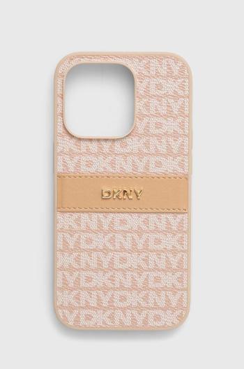 Puzdro na mobil Dkny iPhone 14 Pro 6.1 oranžová farba, DKHCP14LPRTHSLP