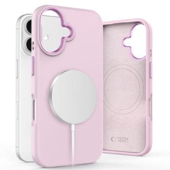 Tech-Protect Silicone Pure MagSafe kryt na iPhone 16, ružový