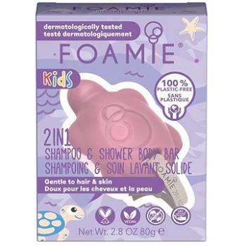 FOAMIE 2 in 1 Shower Body Bar for Kids Peach 80 g (4063528017888)